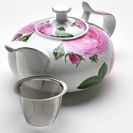 21151 LR Заварочный чайник 1л, керамика РОЗЫ Loraine
